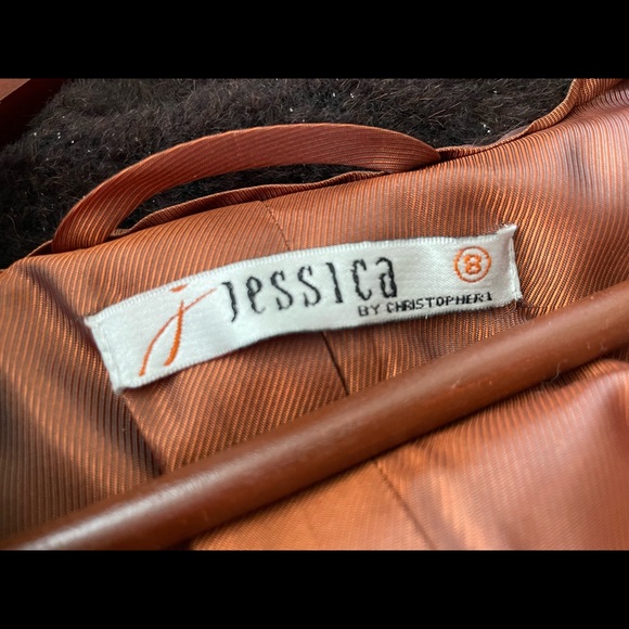 Jessica by Christopher L Belted Wool Blend Cape Coat - Picture 7 of 9